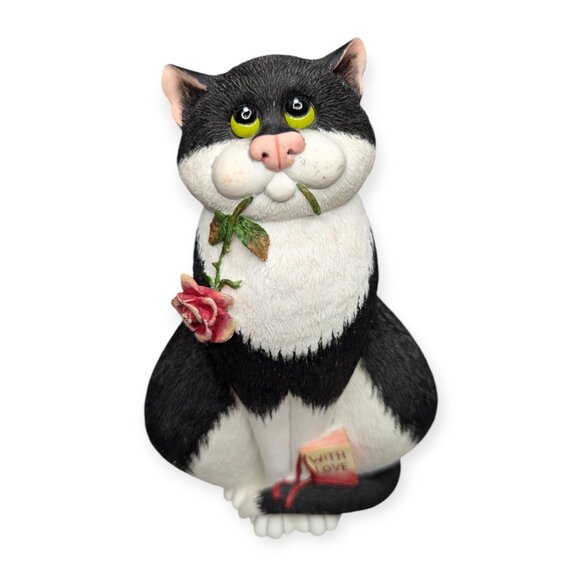Enesco 2005 Comic & Curious Cats A6041 "With Love" Border Fine Arts Studio - Picture 1 of 11